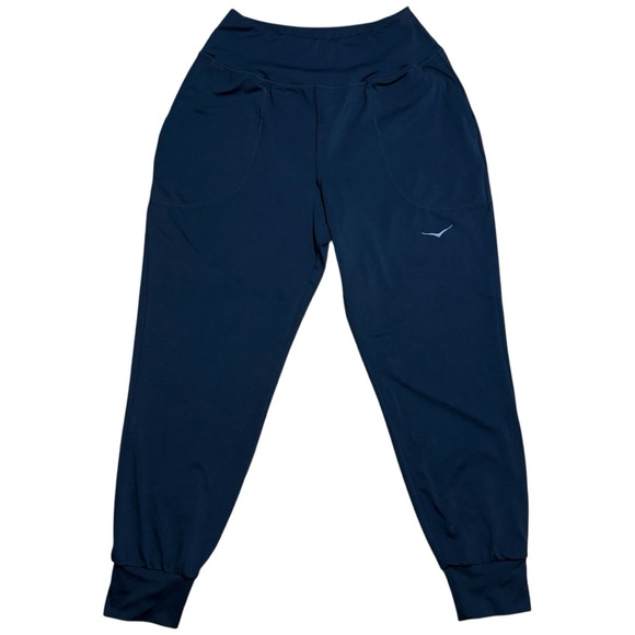 Hoka One One Wm’s Elaro Knit Jogger Pants In Black Sz S - Picture 1 of 13
